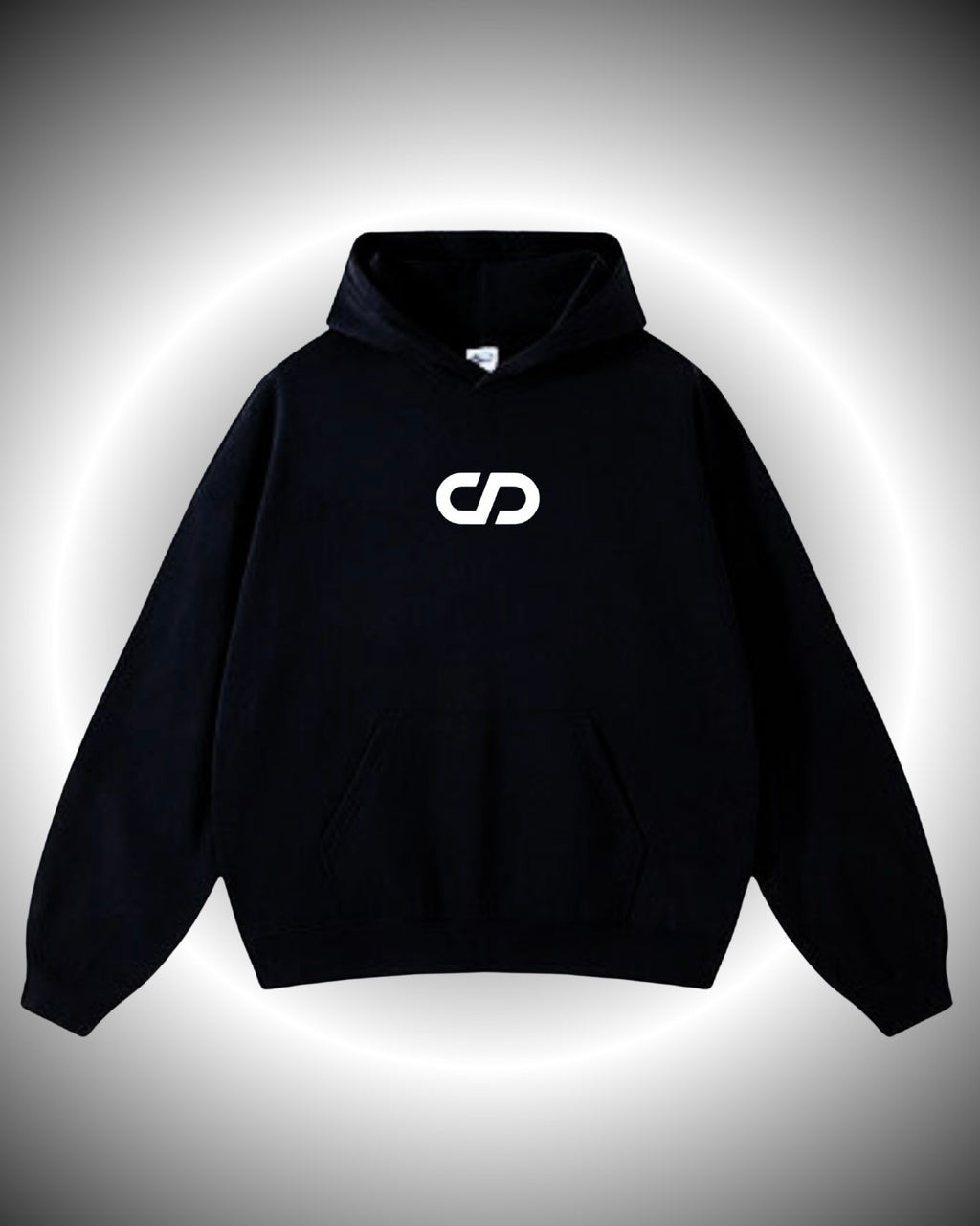 1 PLAIN BLACK HOODIE WITH DD LOGO