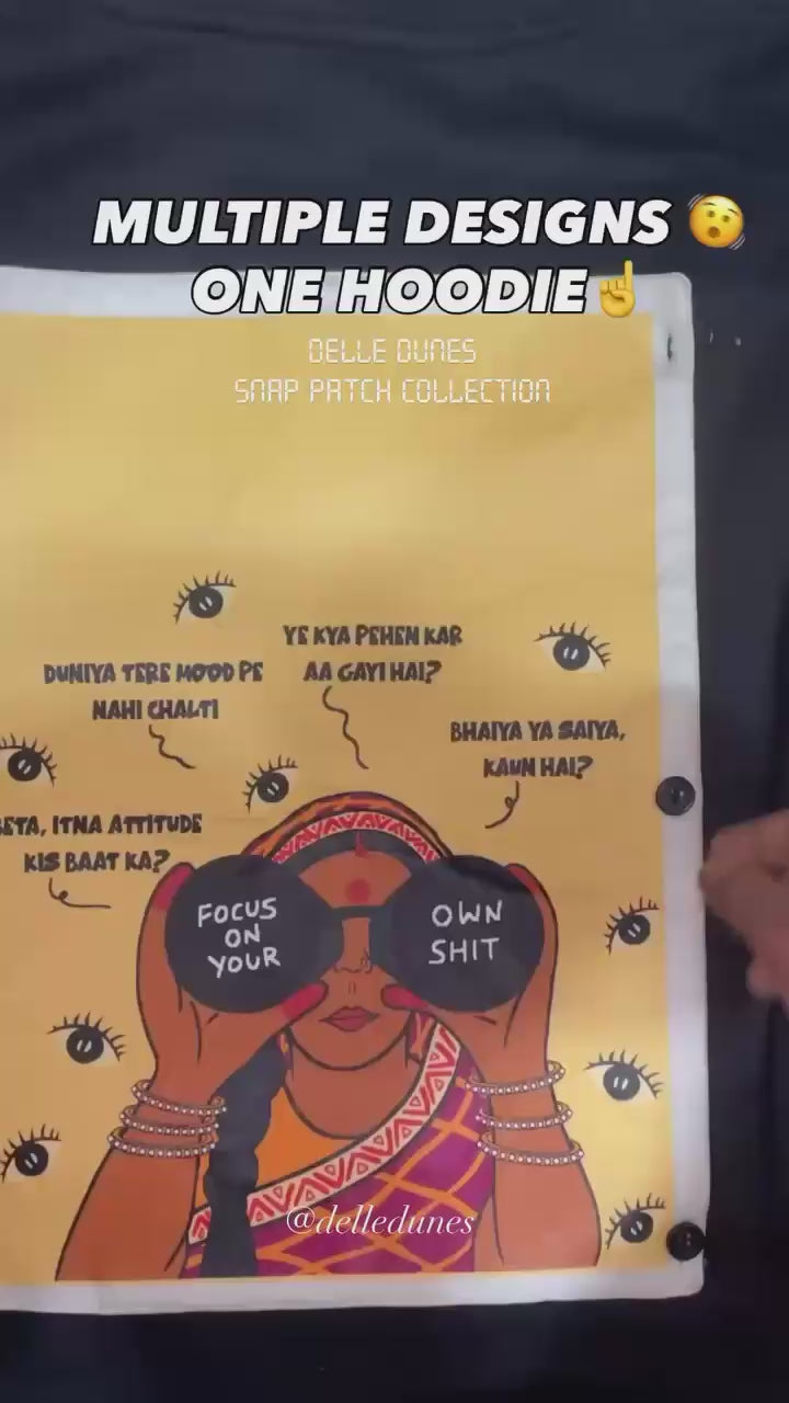 1 HOODIE 2 PATCHES DELLE DUNES SNAPPATCH COLLECTION